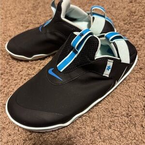 Nike Black and Blue Slip-On Shoes Medical wide foot shoes